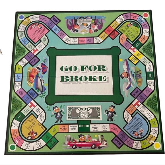 Vtg 1992 Go For Broke Board Game Ages 10 Up - Picture 9 of 12